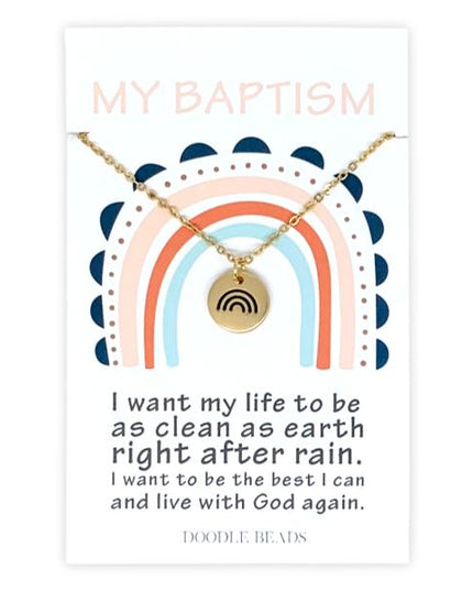 Rainbow Baptism Necklace