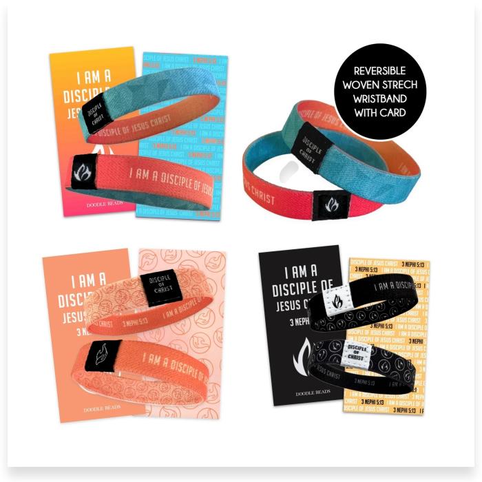 I Am A Disciple Of Jesus Christ Reversible Woven Wristband