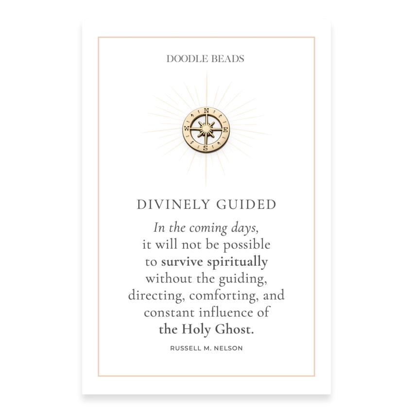Divinely Guided Compass Pin