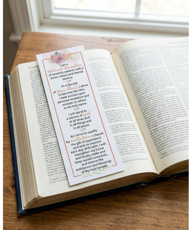 Young Women Theme Bookmark