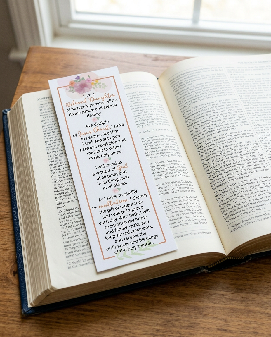 Young Women Theme Bookmark