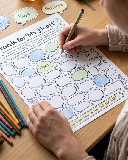 Words for my Heart - General Conference notes - INSTANT FREE DOWNLOAD