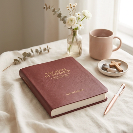 Journal Edition, Faux Leather, Chestnut Brown Book of Mormon