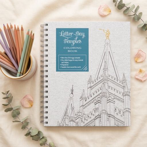 Latter-day Temples Colouring Book