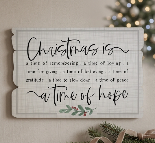Christmas Is A Time Sign