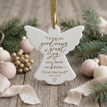 Christmas Ornament Good News Angel
