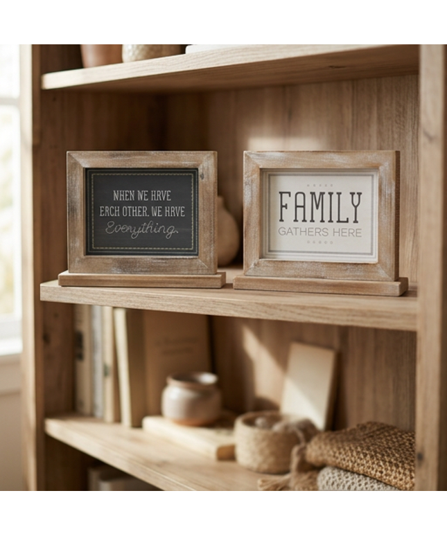 Family Reversible Wooden Sign