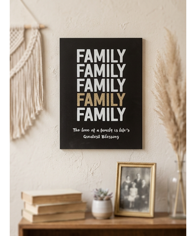 Family life's greatest blessing wall plaque