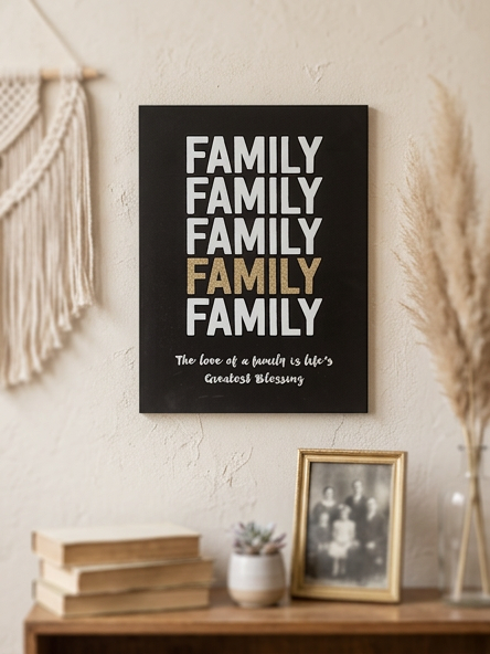Family life's greatest blessing wall plaque