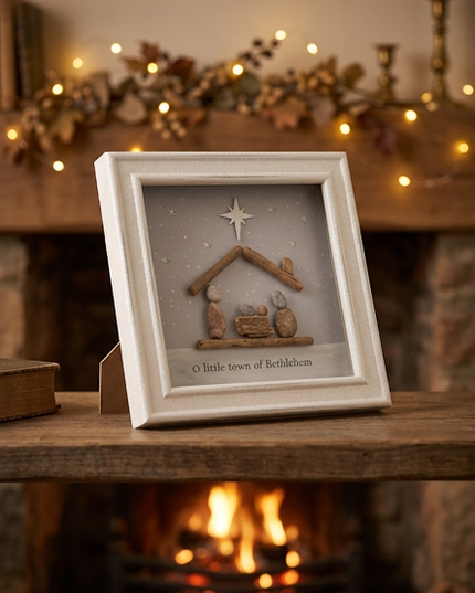 O Little Town of Bethlehem Stone Frame