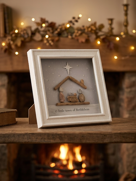 O Little Town of Bethlehem Stone Frame