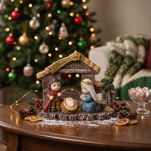 Resin Nativity Decor