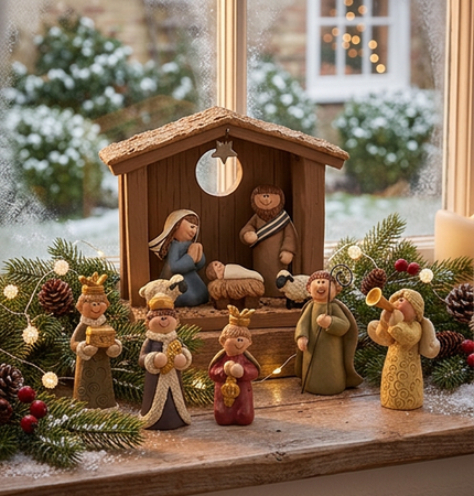 6 Piece Nativity Set