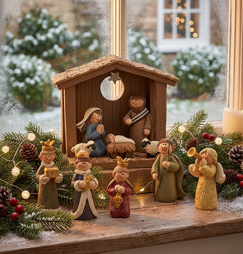 6 Piece Nativity Set