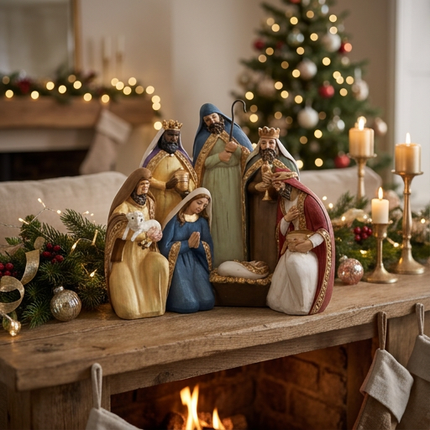 Resin Traditional Nativity Decor