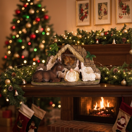 Baby Jesus with Animals Nativity