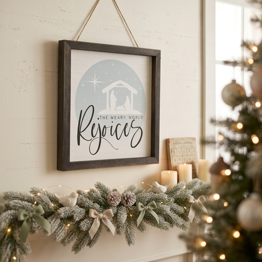 World Rejoices Nativity - Rustic Frames