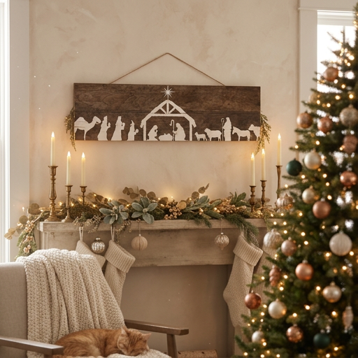 Nativity Wooden Frame