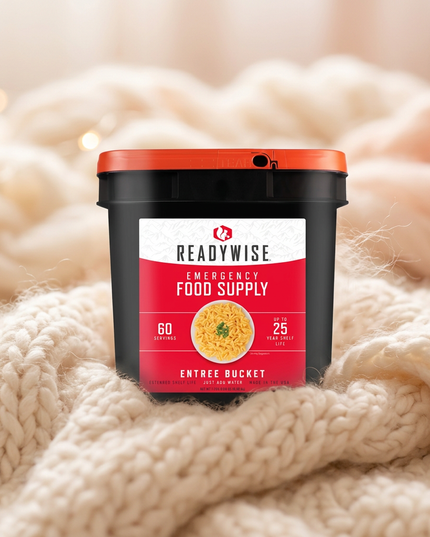ReadyWise, 60 Servings, Lunch & Dinner, 13 Different Recipies, Grab & Go, Freeze Dried, Up To 25 Years Shelf Life, Emergency Food, 7 Days Food For 1 Person