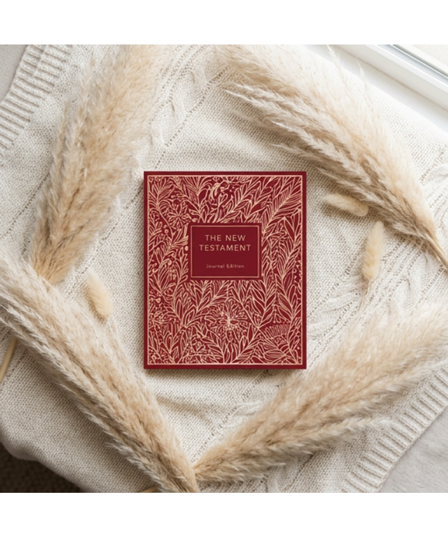 The New Testament, Journal Edition, Burgundy (Unlined)