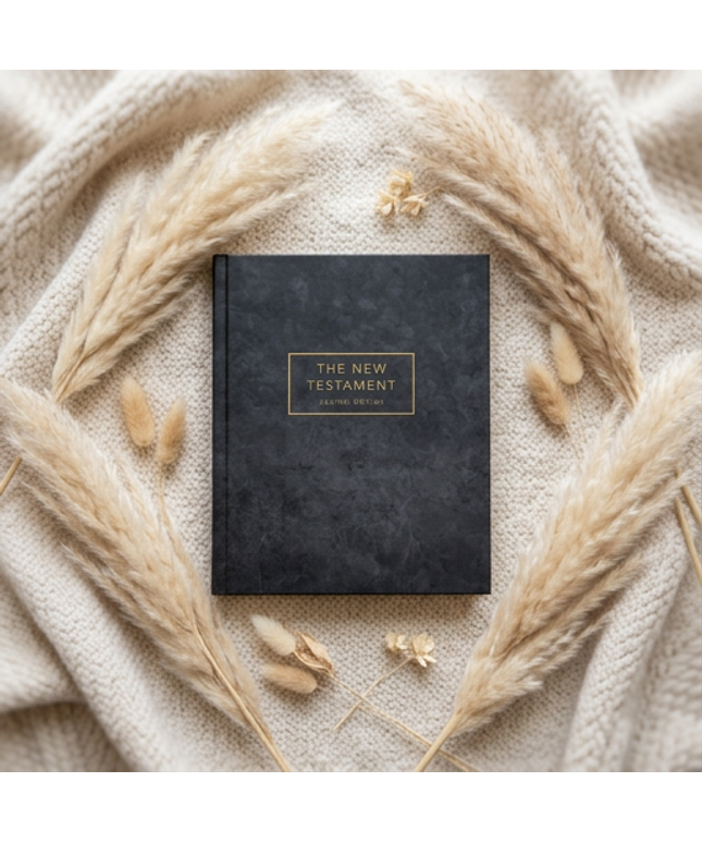 The New Testament, Journal Edition, Dark Grey (Unlined) PAPERBACK