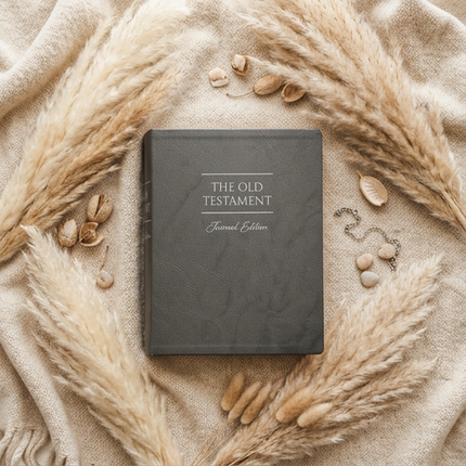 The Old Testament, Journal Edition, Gray (No Index) LINED