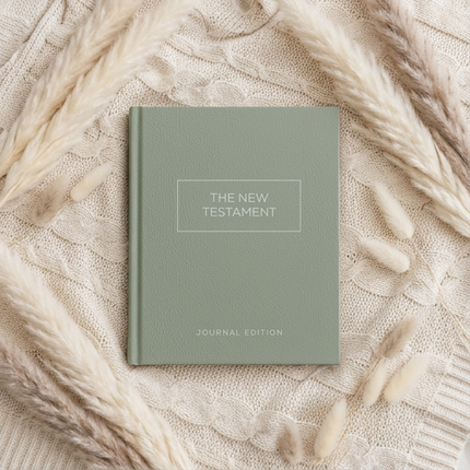 The New Testament, Journal Edition, Sage (Unlined)