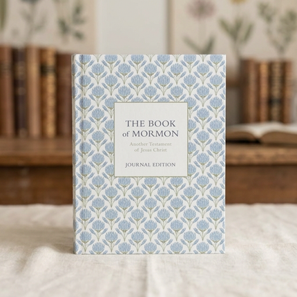 The Book of Mormon, Journal Edition Blue Flowers