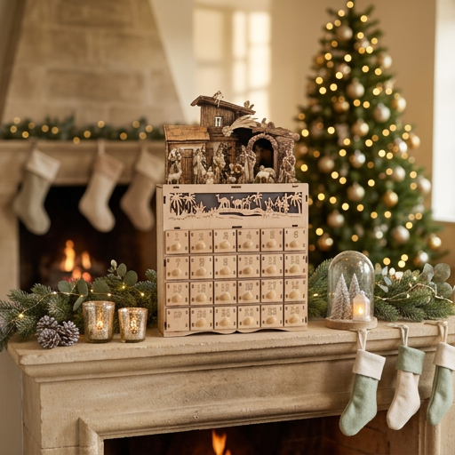 LED Light up Nativity Advent Calendar