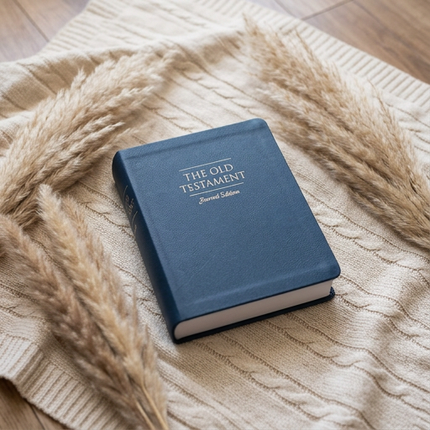 The Old Testament, Journal Edition, Faux Leather Blue