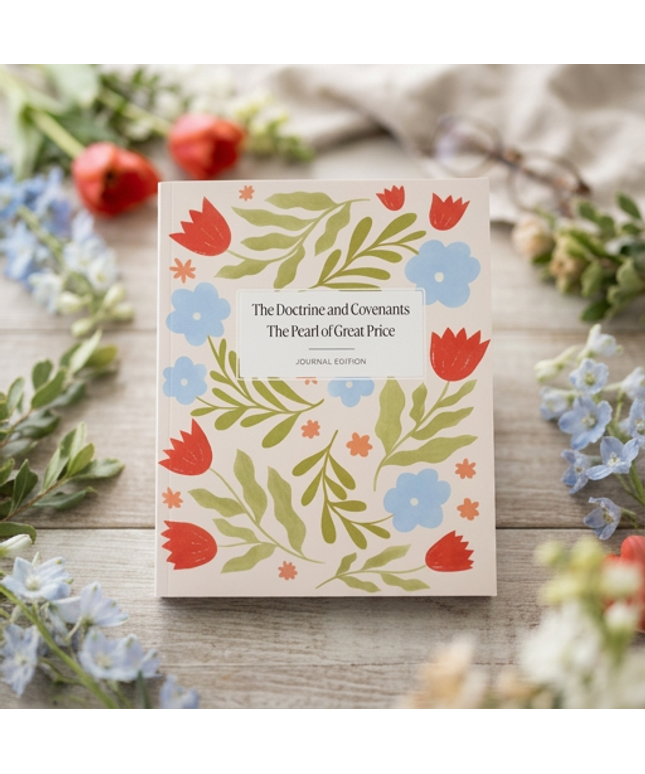 The Doctrine and Covenants and Pearl of Great Price, Journal Edition, Floral Pattern Unlined
