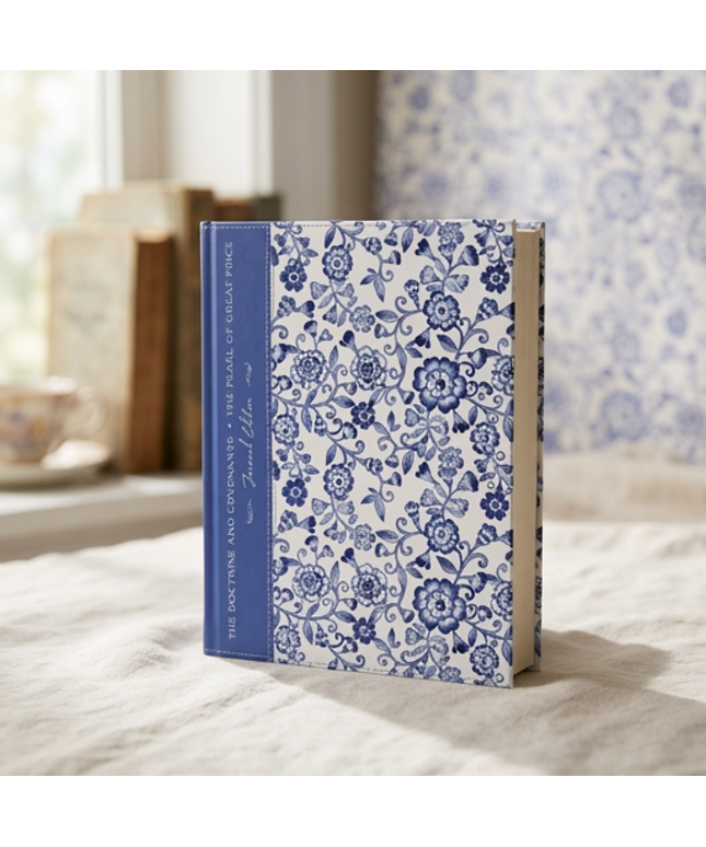 The Doctrine and Covenants and Pearl of Great Price, Journal Edition, Blue Floral (No Index)