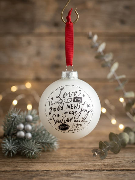 I Bring You Love. Large Bauble
