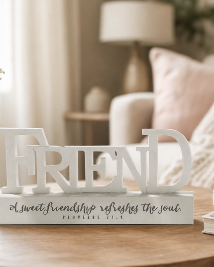 Friend Resin Sign