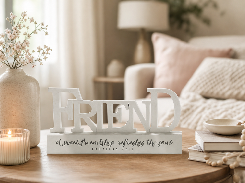 Friend Resin Sign