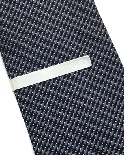 Infinity Tie Bar carded "A Father's calling is eternal…for both time and eternity." Gift for Father (Fathersday)
