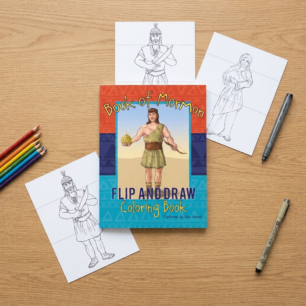 Book of Mormon, Flip and Draw: Colouring Book