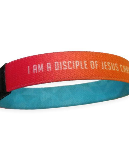 I Am A Disciple Of Jesus Christ Reversible Woven Wristband