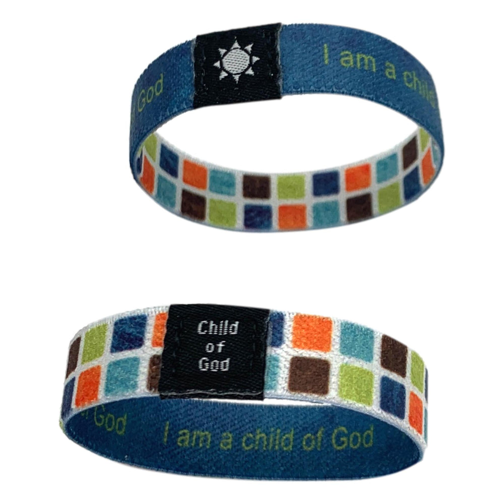 Child of God - checked stretch bracelet