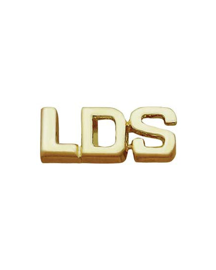 LDS Shiny Gold Plated Pin