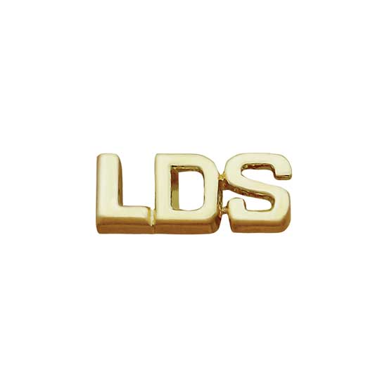 LDS Shiny Gold Plated Pin
