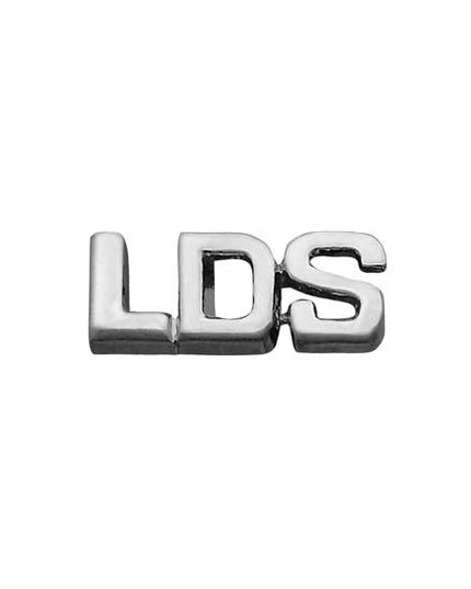 LDS Shiny Silver Plated Pin