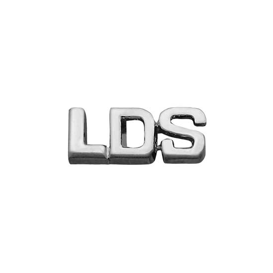 LDS Shiny Silver Plated Pin