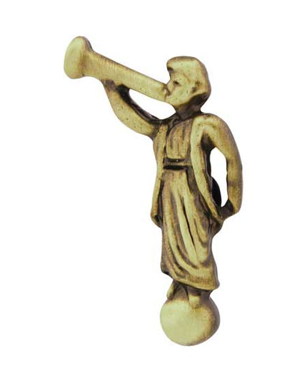 Angel Moroni Antique Gold Plated Pin