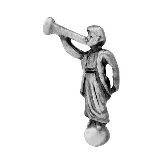 Angel Moroni Antique Silver Plated Pin