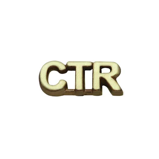 CTR Antique Gold Plated Pin