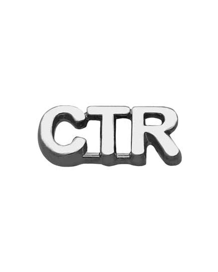 CTR Shiny Silver Plated Pin