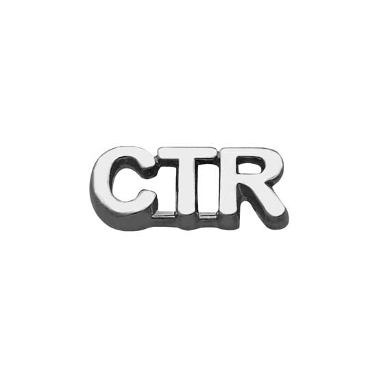 CTR Shiny Silver Plated Pin