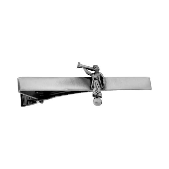 Angel Moroni Antique Silver Tie Bar
