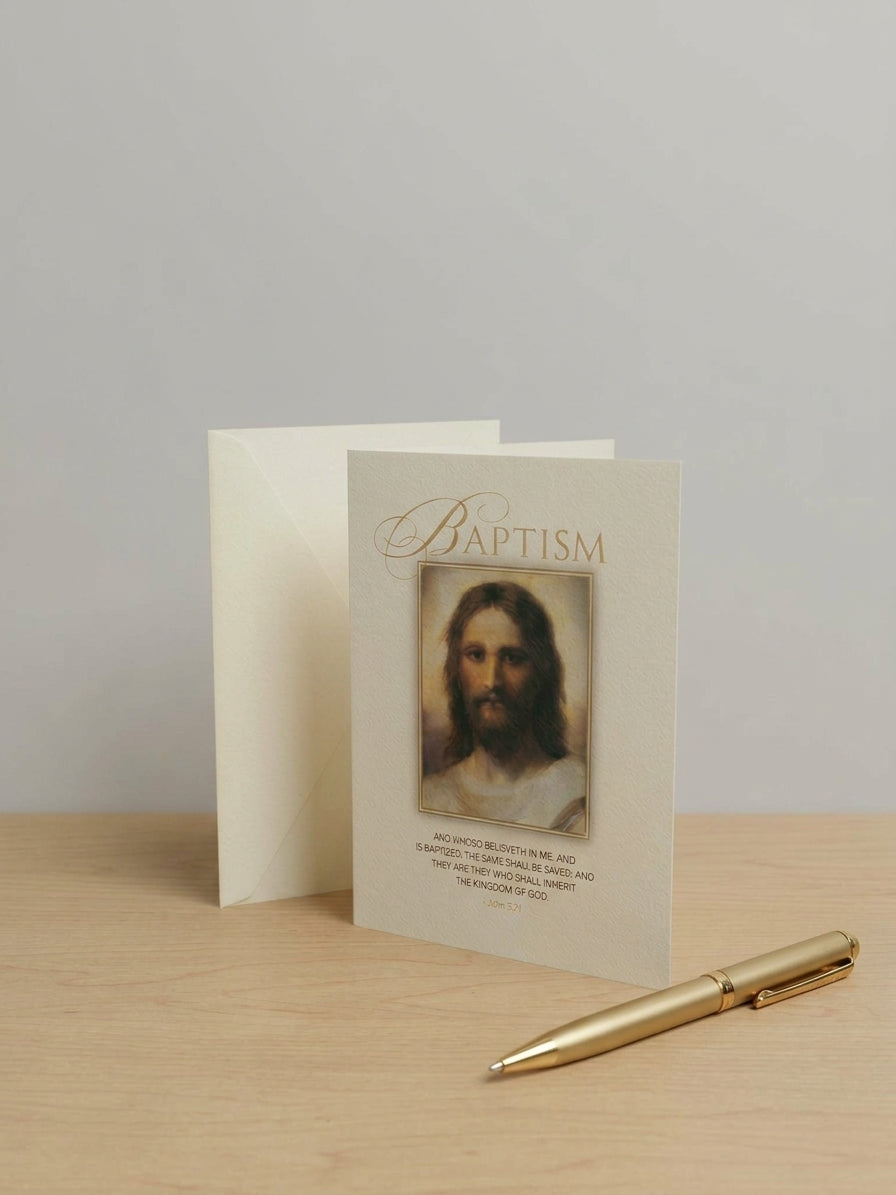 Hoffman's Christ Baptism Card